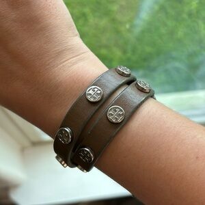 Tory Burch Silver Wrap Bracelet